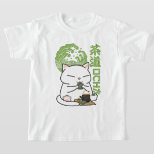 Matcha Green Tea Cat T-Shirt
