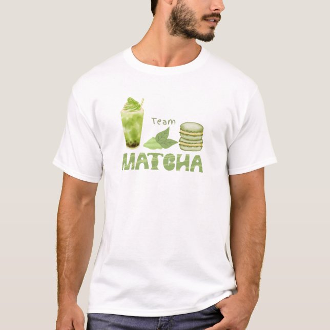 Matcha Green Tee , Matcha Latte T - Shirt (Vorderseite)