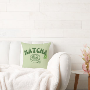 Matcha Green Tee, mit Matcha ist alles besser Kissen
