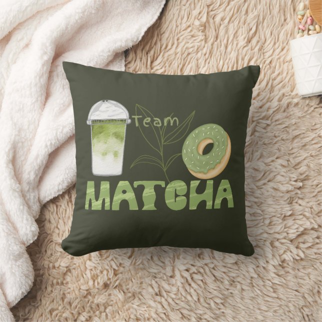 Matcha Green Tee, mit Matcha ist alles besser Kissen (Decke)