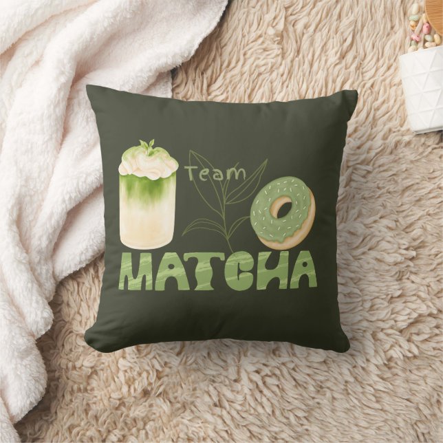 Matcha Green Tee, mit Matcha ist alles besser Kissen (Decke)