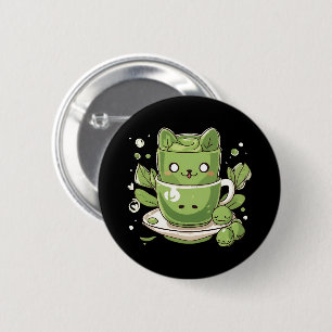 Matcha-Grüntee Button