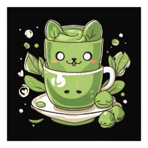 Matcha-Grüntee Fotodruck