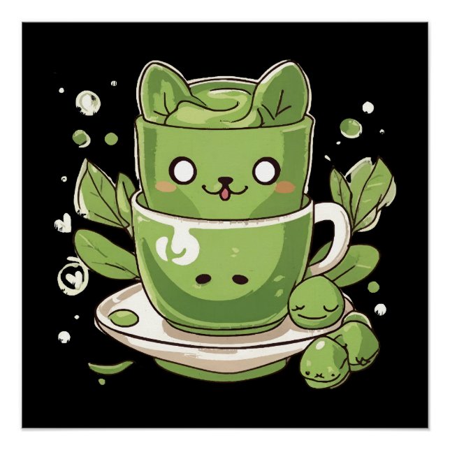 Matcha-Grüntee Poster (Vorderseite)