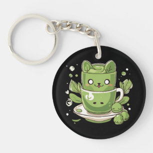 Matcha-Grüntee Schlüsselanhänger