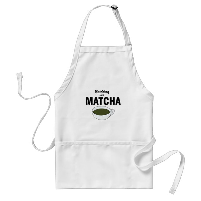 Matcha-Grüntee Schürze (Vorne)