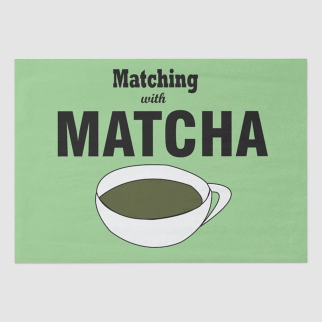 Matcha-Grüntee Seidenpapier (Vorderseite)