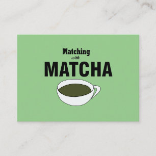 Matcha-Grüntee Visitenkarte