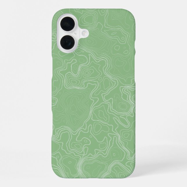 Matcha-Konturfluss iPhone Hülle (Rückseite)