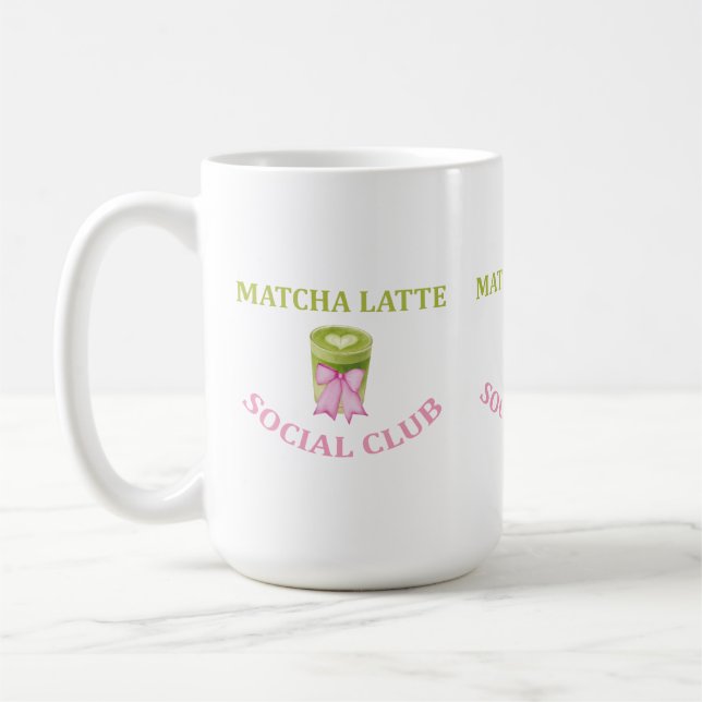 MATCHA-LATTE-SOZIALKLUB KAFFEETASSE (Links)