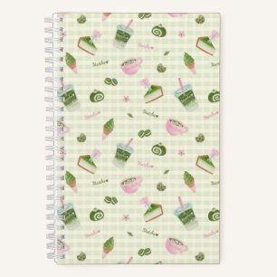 Matcha-Liebhaber Grün Notizbuch