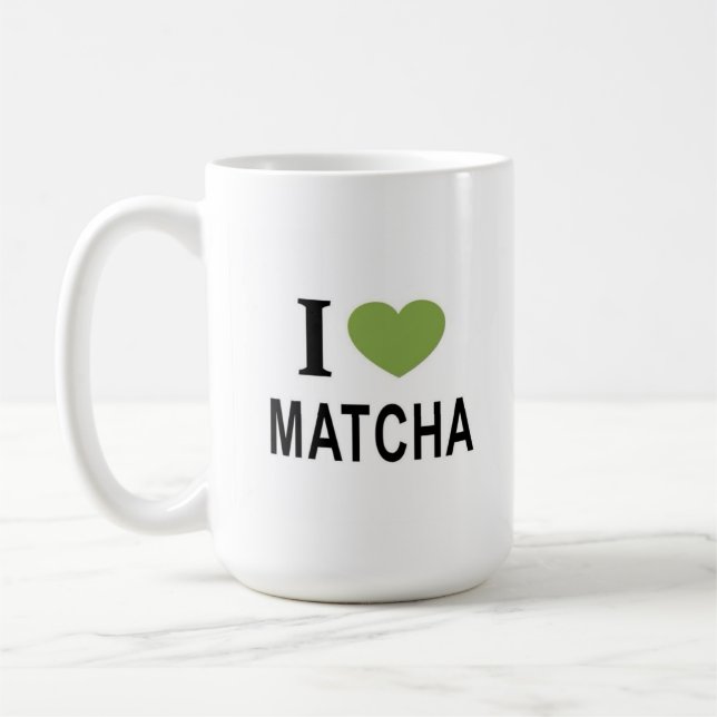 Matcha-Liebhaber-Tasse – Cute Grüntee-Ästhetik-Tas Kaffeetasse (Links)