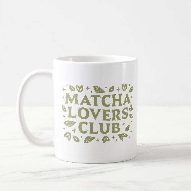 Matcha liebt Club Ästhetik Kaffeetasse (Links)