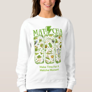 MATCHA Lightning Bolt Brush Stroke Sweatshirt