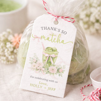 Matcha Love Baby Shower | Green Tea  Geschenkanhänger