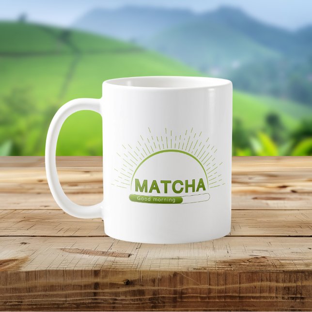 Matcha Lover Good Morning Green Mug Kaffeetasse (Von Creator hochgeladen)