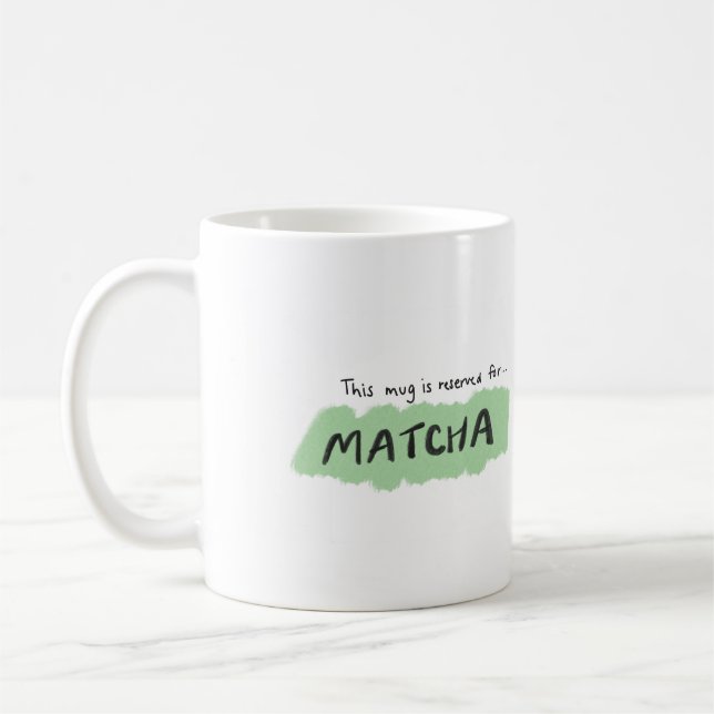 Matcha Lover, Mug Illustration Kaffeetasse (Links)