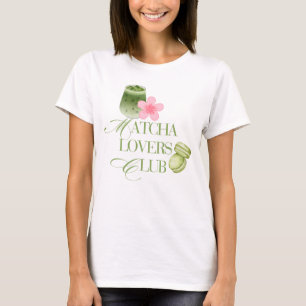 Matcha Lovers Club Grüntee-Macarons & Sakura T-Shirt
