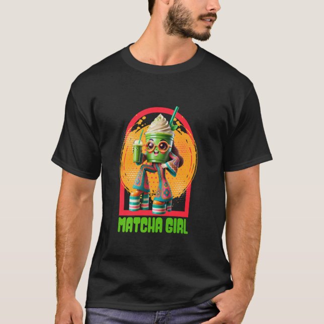 Matcha Mädchen T-Shirt (Vorderseite)