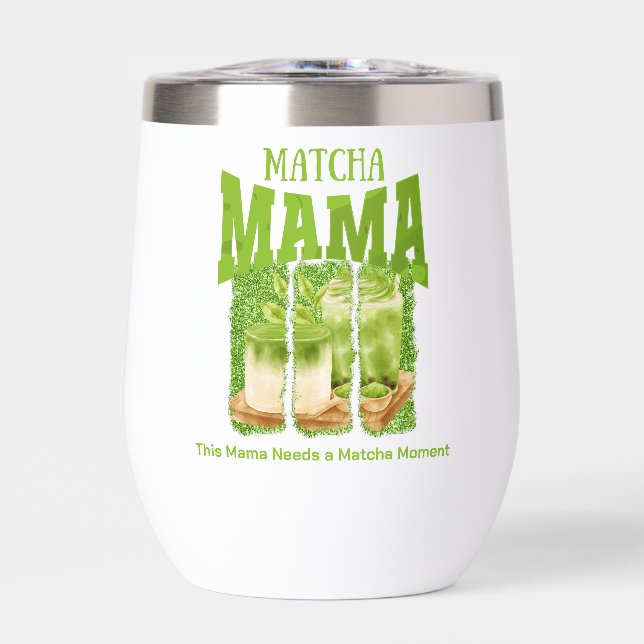 MATCHA MAMA Green Glitzer Brush Stroke (Vorderseite)
