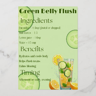 Matcha Mint Detox Folieneinladung