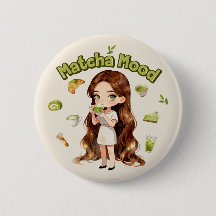 Matcha-Stimmung Ästhetisches Design Süße Grüntee-V
