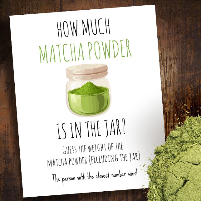 Matcha-Themenparty-Spielschild Poster (Von Creator hochgeladen)