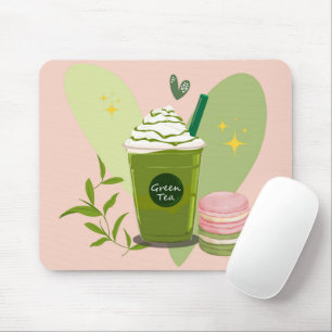 Matcha und Macarons Mousepad