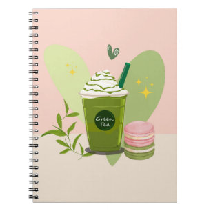 Matcha und Macarons Notizblock