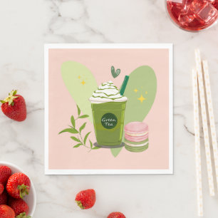 Matcha und Macarons Serviette