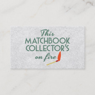 Matchbook-Kollektor Visitenkarte