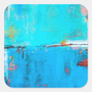 Matchbox Blues 5 Quadratischer Aufkleber