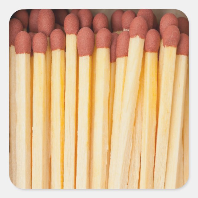 Matchbox Quadratischer Aufkleber (Vorderseite)