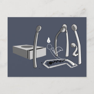 Matches Postkarte