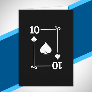 Matching 10 Spades Anzug Playing Cards Modern 10 Karte