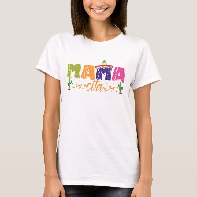 Matching 1. Geburtstag Fiesta Party, mexikanische  T-Shirt (Vorderseite)