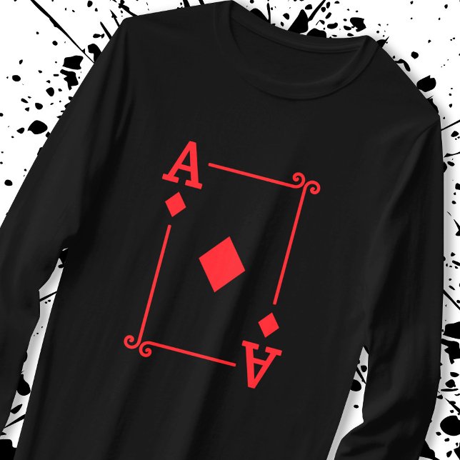 Matching Ace Diamonds Anzug Spielkarten Moderne T-Shirt (Von Creator hochgeladen)