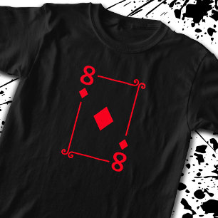 Matching Acht Diamonds Anzug Playing Cards 8 T-Shirt