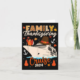 Matching Autumn Cruise Squad Family Erntedank C Karte