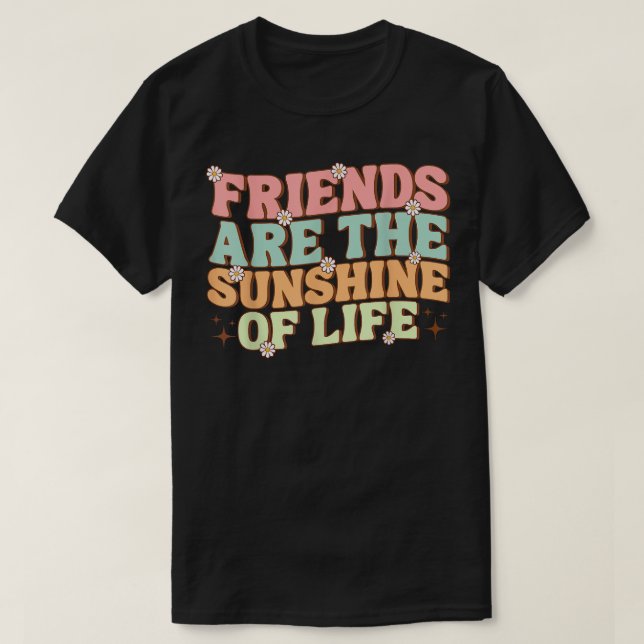 Matching Besties Blume Friends sind die Sonnensche T-Shirt (Design vorne)