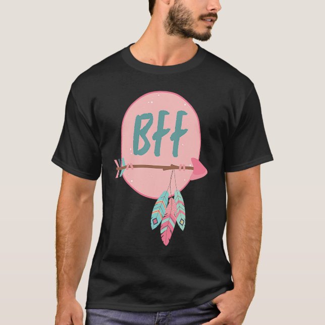 Matching Bff Best Friends Forever Girls Boho Match T-Shirt (Vorderseite)