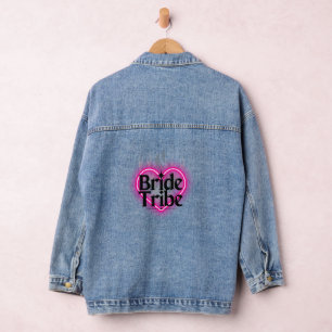 Matching Brautparty Jean Jackets for a Picture P Jeansjacke