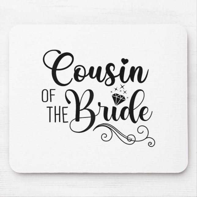 Matching Brautparty Party Design Cousin Mousepad (Vorne)