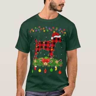 Matching Buffalo Kariert für Terrier Dog Christmas T-Shirt