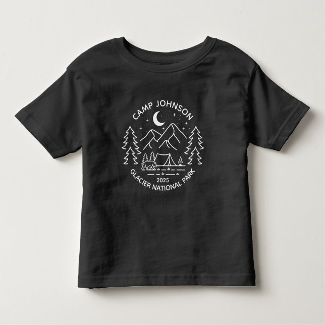 Matching-Camping für benutzerdefinierte Familiengr Kleinkind T-shirt (Vorderseite)