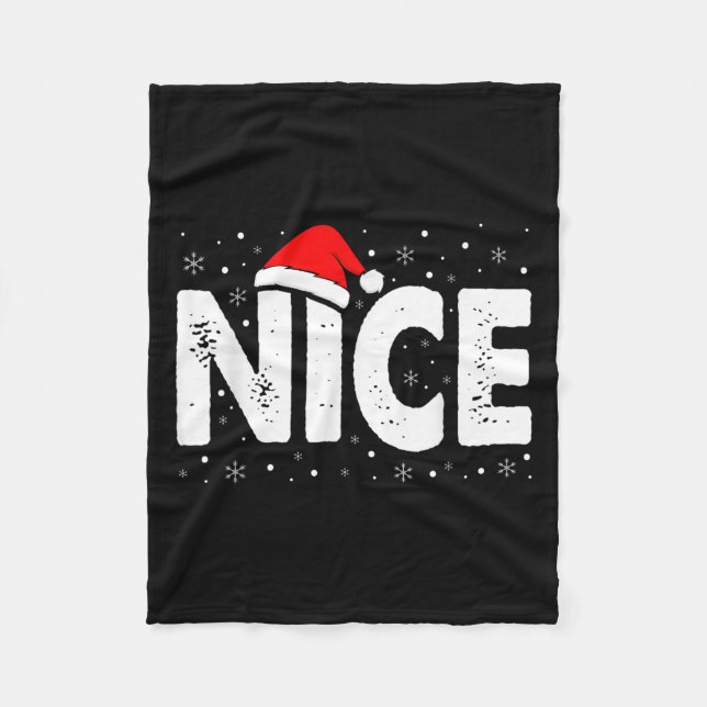 Matching Co. Naughty Or Nice Christmas - Uni-adult Fleecedecke (Vorderseite)
