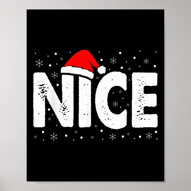 Matching Co. Naughty Or Nice Weihnachten - Uni-Erw Poster (Vorne)