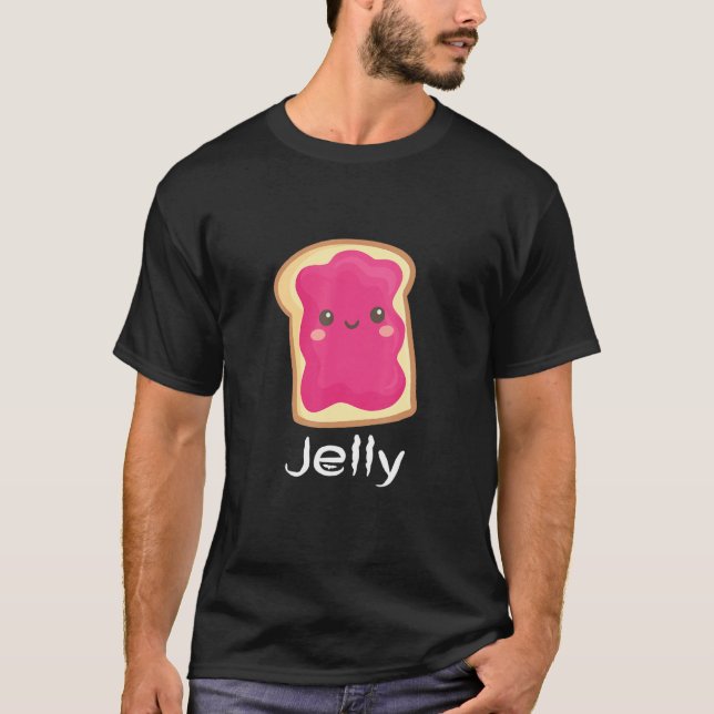 Matching Couple Peanut Butter & Jelly Coole Outfit T-Shirt (Vorderseite)