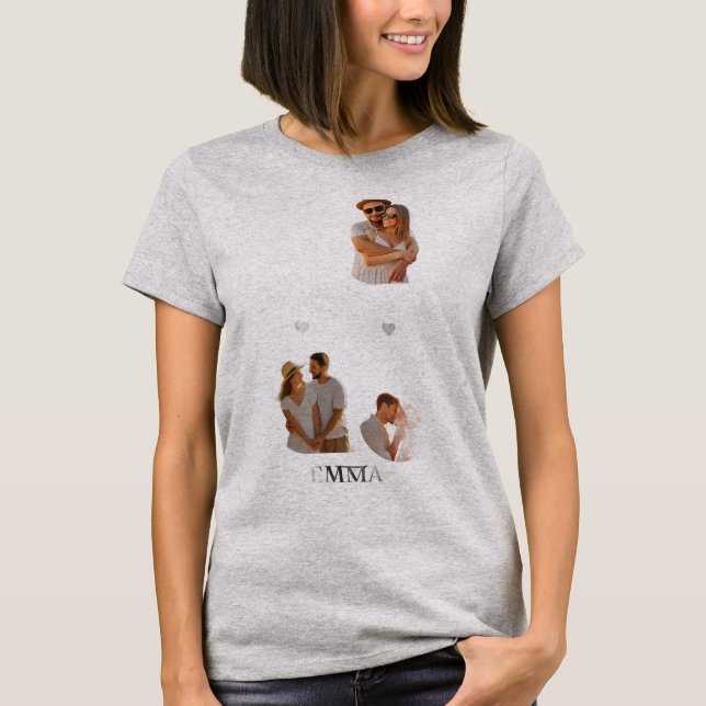 Matching Couple T-Shirts – Cute & Romantic Design (Vorderseite)