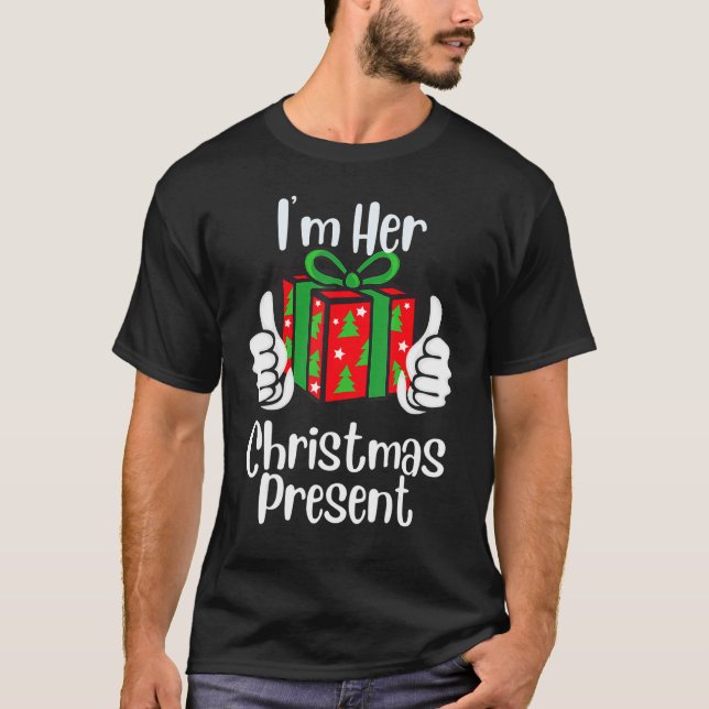 Matching Couples Christmas His And Hers T-Shirt (Vorderseite)